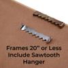 37x21 Frame White Real Wood Picture Frame Width 0.75 Inches | Interior Frame Depth 0.5 Inches | Bianca Mid Century Photo Frame Complete with UV Acrylic, Foam Board Backing & Hanging Hardware view 4