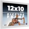 12x10 Frame White Real Wood Picture Frame Width 0.75 Inches | Interior Frame Depth 0.5 Inches | Bianca Mid Century Photo Frame Complete with UV Acrylic, Foam Board Backing & Hanging Hardware view 1