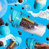 CRUNCHCUP Bundle & Save 15% on Two Portable Cereal Tumblers - No Spoon, No Bowl, It's Cereal on the Go [Blue & Yellow] view 2