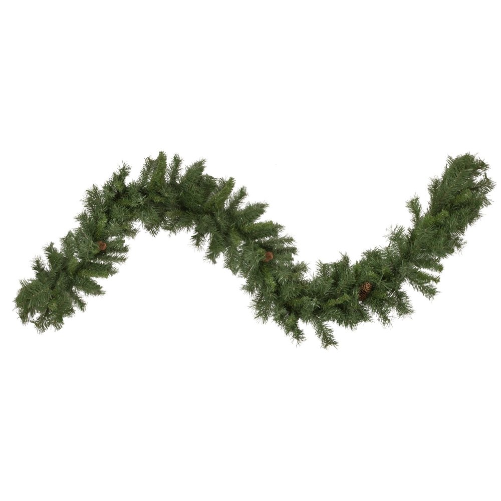 Black River Pine with Pine Cones Artificial Christmas Garland - 9' x 14" - Unlit