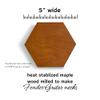 360 Knife Block HEX - 5x4 solid maple wood - construction grade adhesive, NO SCREWS - handmade in Washington view 3