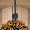 Haute Decor Adjustable Length Wreath Hanger with Interchangeable Icons (4 Wreath Hangers in 1) (Matte Black-Flag/Snowflake/Butterfly/Pumpkin) view 3