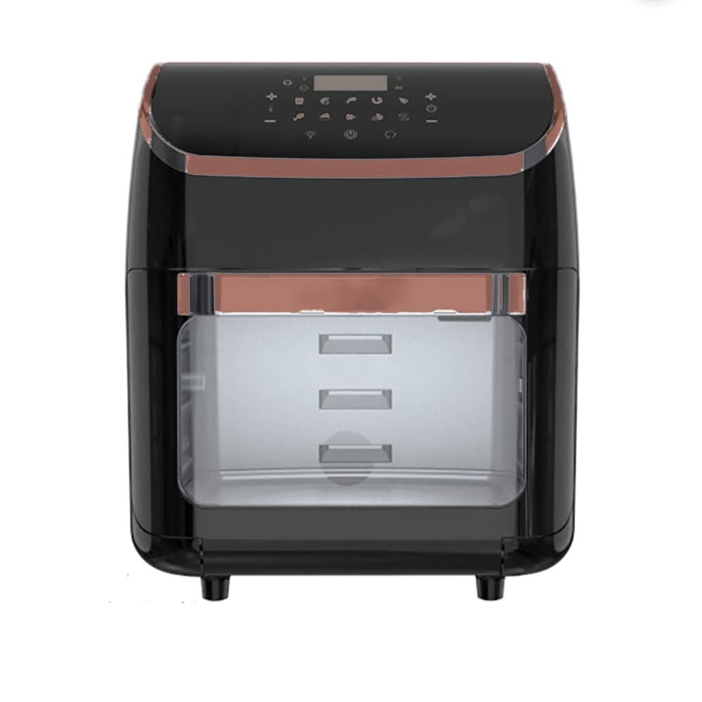 Air Fryer Oven 12L Large Air Fryer Oven Combo 1000W Airfryer Toaster Oven 8 in 1 Multi-Functional Oilless Cooker with 5 Accessories,Silver