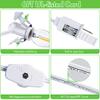 4 Pieces Accessory Cord with One LED Light Bulb Lamp Kit, 6Ft Christmas Village Lights Cord with On/Off Switch and Spare Fuse, Blow Mold Light for Christmas Houses Village, Holiday Craft Decorations view 3