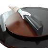 Advanced Black Frosted Tablecover Round Clear Table Protector Waterproof Non-Slip Circular Desk Pad Plastic Oilcloth PVC Table Cover Pad 2mm Thick - Customizable view 1