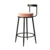 Barstools Dining Chair Upholstered Sponge Seat Contemporary Bar Stool Breakfast Kitchen Counter Bar Chair for Pub Caf Breakfast Office Lounge and Home Max. Load 400lb in Pink for Bistro Pub Caf is view 1