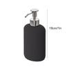 Ceramic Soap Dispenser Refillable Pump Bottle Stainless Steel Pump Head Lotion Dispenser Can Hold Shampoo and Shower Gel view 2