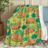 ARTBLANKET Cute Capybara Throw Blanket Fannel Fleece Super Soft Funny Blanket Travel Throw Blanket for Bed Couch Sofa 120 x 90 Inch for Family view 1