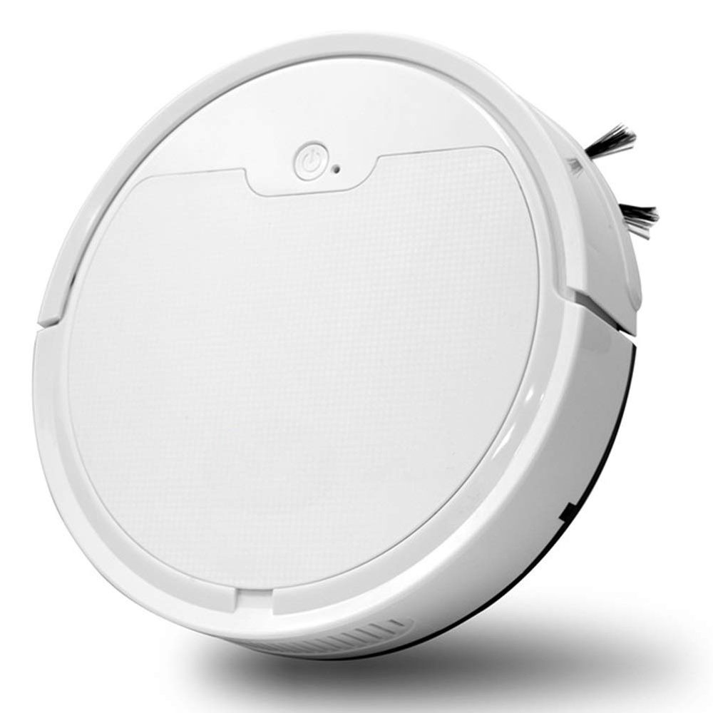 Charging APP Control / Charging Smart Timing is not Restricted by The Network Robot Vacuum Cleaner Mini Cleaning Robot Three-in-One Intelligent Mopping Vacuum Cleaning Robot Robotic ( Color : White )