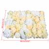 10/12/20 Flower Panels,16"x 24"Artificial Flower Wall Panels,Pink/White Flower Backdrop Wall for Home Party Christmas,Thanksgiving Wedding Christmas Festival Photo Backgdrop Decor (12*Champagne) view 2