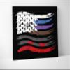 Damdekoli Jiu Jitsu Flag Poster - Wall Art Brazilian Belt Colors - Motivational Martial Arts - BJJ (12 x 18 Inches - Canvas) view 1