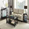 Oakestry Omega 5-Tier Corner Bookcase for Living Room, Crafted from MDF with Non-Lead Paint Finish, Space-Saving Black Bookshelf  12" D x 12" W x 63.75" H view 4