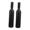 2Pcs Glass Wine Bottles with Wood Corks Matte Coated Empty Wine Bottles Dispenser for Limoncello Juice Beverage Kefir view 1