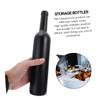 2Pcs Glass Wine Bottles with Wood Corks Matte Coated Empty Wine Bottles Dispenser for Limoncello Juice Beverage Kefir view 3