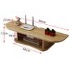 Floating Shelf Wall-Mounted TV Cabinet, Media Entertainment Console, TV Equipment Storage Rack, Wall Background Storage Rack/Yellow / 80cm view 2