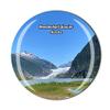 Alaska USA 3D Mendenhall Glacier Juneau Fridge Magnet Souvenir Crystal Glass Magnet Travel Souvenir Collection Gift Home Kitchen Decoration view 1