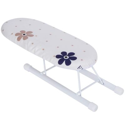 Tabletop Ironing Board with Thickened Steel Frame and Removable Cotton Cover, Foldable Mini Ironing Board for Sleeve Cuffs Collars, Business Meeting Preparation, Dorm Room Laundry, Home Travel Use
