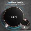 Automatic Soap Dispenser Foam Bathroom: Wall Mount Rechargeable Touchless Adjustable Auto Smart Electric Plastic Black Foaming Soap Dispenser with Clock - Kitchen - Hand Dish Lotion Couple Kids view 2