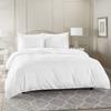 1 Piece Full/Queen Size (90" x 90") Inch Luxury Soft Duvet Cover 800 Thread Count 100% Egyptian Cotton with Zipper Closure & Corner Ties for Duvet Cover - White Solid view 3