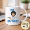 Cheeky Chops Mug Bob Ross Happy Cup of Tea Novelty Gift CMUG89 view 2