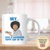 Cheeky Chops Mug Bob Ross Happy Cup of Tea Novelty Gift CMUG89 view 4