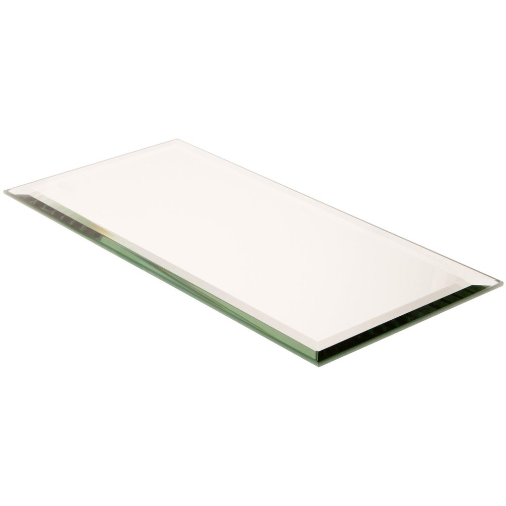 Plymor 5" x 10" Rectangle, 5mm Thick Beveled Glass Mirror, Pack of 12