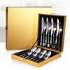 Silverware Set, Cutlery Set 16 Pcs Stainless Steel Dinnerware Fork Spoon Gold Cutlery Set Spoon and Fork Set Stainless Steel Cutlery BY ZZYY (Color : Rainbow 16 pecs) view 2