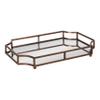 Kate and Laurel Ciel Modern Scalloped Tray; 19 x 13 x 3. Bronze; Decorative Mirrored Tray for Storage and Display view 1