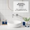 Clara Clark Bathroom Set - Navy Bathroom Accessories Set, 20PC Bathroom Accessory Set, Shower Curtain Set with Liner, Toothbrush Holder, Soap Dispenser, Soap Dish, Toilet Brush Holder, and Trash Can view 4