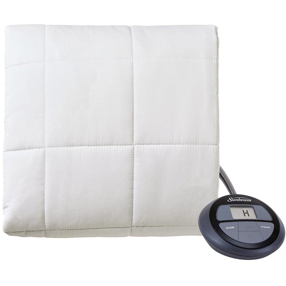 Sunbeam PMP Electric Mattress Pad, 14"x14", White