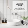 Clara Clark Bathroom Set - Black Bathroom Accessories Set, 20PC Bathroom Accessory Set, Shower Curtain Set, Soap Dispenser, Toilet Brush, & Trash Can view 4