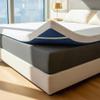 ViscoSoft 4 Inch Memory Foam Mattress Topper Twin XL - Select High Density Extra Long Ventilated Mattress Pad - Removable Bamboo-Rayon Cover view 1