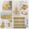 Clara Clark Bathroom Set - Gold Bathroom Accessories Set, 20PC Bathroom Accessory Set, Shower Curtain Set with Liner, Toothbrush Holder, Soap Dispenser, Soap Dish, Toilet Brush Holder, and Trash Can view 3