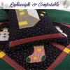 Holiday Christmas 3-Piece King Patchwork Quilt Bedding Set, Silent Night Winter Starry Sky Cabin, Soft Lightweight Coverlet Bedspread view 2