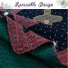 Holiday Christmas 3-Piece King Patchwork Quilt Bedding Set, Silent Night Winter Starry Sky Cabin, Soft Lightweight Coverlet Bedspread view 4