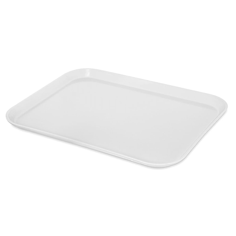 Carlisle 1814FG001 Bone White Fiberglass 18 x 14" Tray"