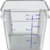 Carlisle FoodService Products Squares Square Food Storage Container with Stackable Design for Catering, Buffets, Restaurants, Polycarbonate (Pc), 18 Quarts, Clear view 2