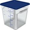 Carlisle FoodService Products Squares Square Food Storage Container with Stackable Design for Catering, Buffets, Restaurants, Polycarbonate (Pc), 18 Quarts, Clear view 3