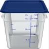 Carlisle FoodService Products Squares Square Food Storage Container with Stackable Design for Catering, Buffets, Restaurants, Polycarbonate (Pc), 18 Quarts, Clear view 4