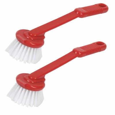 2X Kitchen Scrub Brush Sink Dish Washing Vegetable Scrubber Multi Purpose Clean