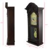 Bedford Clock Collection 25.5 Inch Antique Mahogany Cherry Oak Chiming Wall Clock with Roman Numerals , Brown view 3