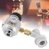 Beer Keg Charger CO2 Dispenser,Mini 0-90 PSI CO2 Regulator Keg Kit,Portable Beer Keg CO2 Charger Regulator with Gas Disconnect Device for Home Brew view 4