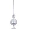 Inge-Glas Sparkling Sky White Matte German Glass Christmas Tree Topper 13 Inch view 1