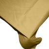 lovemyfabric Classic Faux Silk Dupioni Polyester Tablecloth/Home/Wedding/Picnic/Diner/Holiday/School/Convention Booth/Event Table Dcor (56" x 120", Gold) view 2