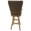 Barstools 4U Tobias Designs Classic 35" Swivel Wood Extra Tall Bar Stool in Checkered/Natural view 3