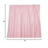 lovemyfabric Classic Faux Silk Solid Polyester Curtain Panel 56 Inch Wide/Window Dcor/Backdrop/Classroom/Bedroom/Cabin/Hotel/Guest Room Window Curtains (63" Long, Pink) view 2