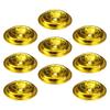 Cabilock Oil Lamp Wicks 9pcs Oil Float Oil Lamps for Indoor Use Table Accessories Supplies Butter Lamp Stand Gold Tea Lights Exquisite Wick Floating Holders Tray Rack Aluminum view 1