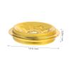 Cabilock Oil Lamp Wicks 9pcs Oil Float Oil Lamps for Indoor Use Table Accessories Supplies Butter Lamp Stand Gold Tea Lights Exquisite Wick Floating Holders Tray Rack Aluminum view 2