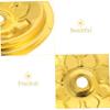 Cabilock Oil Lamp Wicks 9pcs Oil Float Oil Lamps for Indoor Use Table Accessories Supplies Butter Lamp Stand Gold Tea Lights Exquisite Wick Floating Holders Tray Rack Aluminum view 3