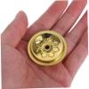 Cabilock Oil Lamp Wicks 9pcs Oil Float Oil Lamps for Indoor Use Table Accessories Supplies Butter Lamp Stand Gold Tea Lights Exquisite Wick Floating Holders Tray Rack Aluminum view 4